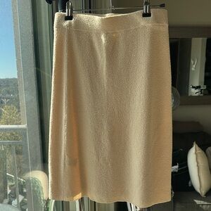 Rebecca Taylor Textured Cream Skirt